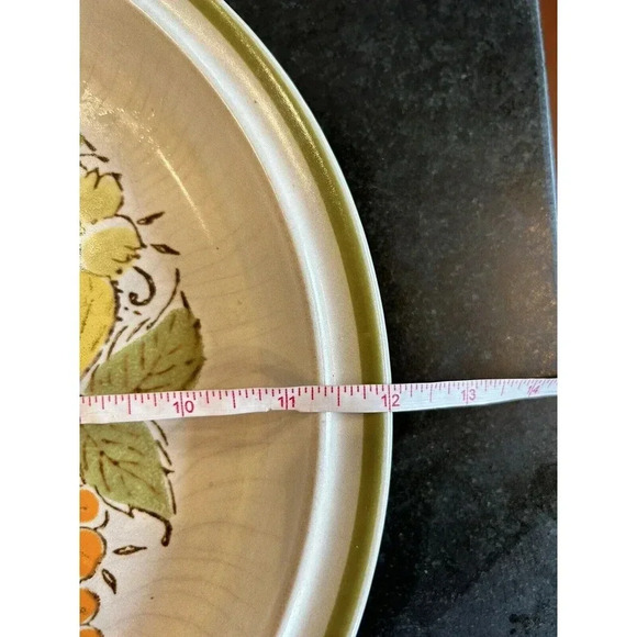 Vintage Stoneware Harvest Collection Valley Fruits‎ Platter made in Japan 12 In. - Picture 6 of 7